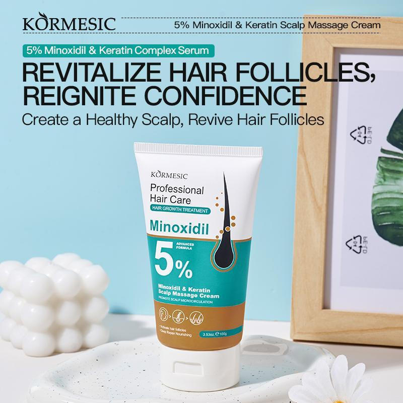 [MUA1GET1FREE] KÖRMEIC5% MinoxidilHairGrowthScalpMassagewithKeratin & GingerforMenPhụ nữPreventsLoss