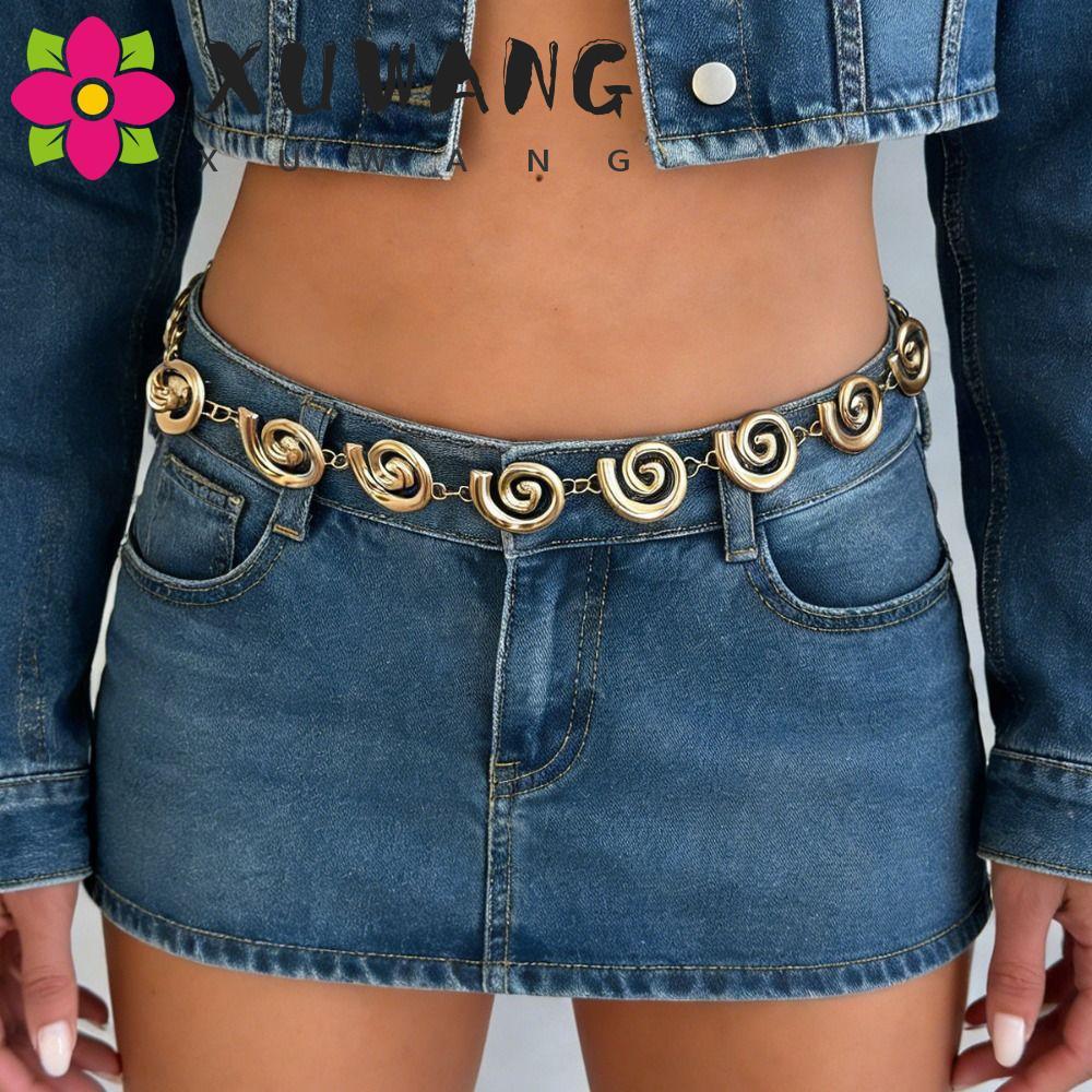 XUWANG Bohemian Body Chain Hollow Out Vintage Dress Trang trí