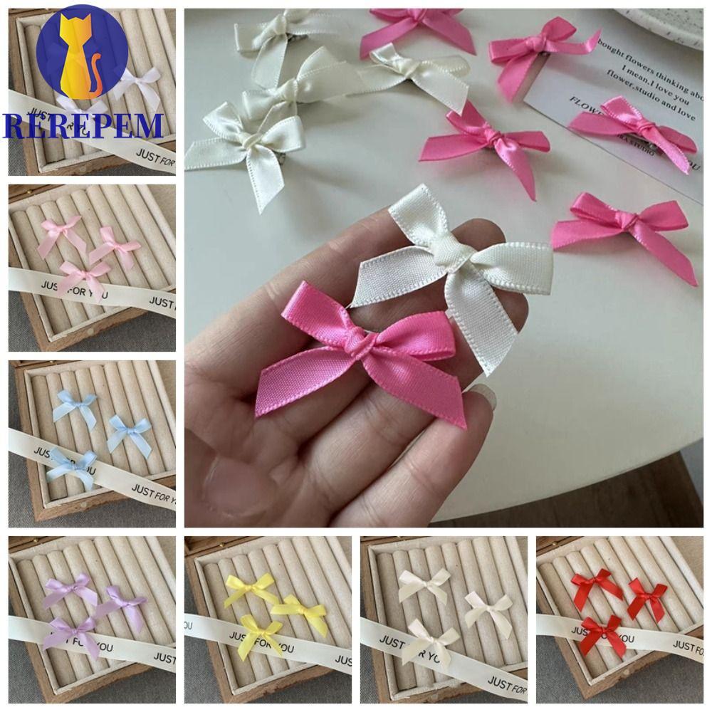 MARTIN1 10 Chiếc Kẹp Tóc Giả Búp Bê, Kẹp Tóc Búp Bê Cotton Nơ Mini, Búp Bê Kẹp Tóc Mini 4cm Dễ Thươn