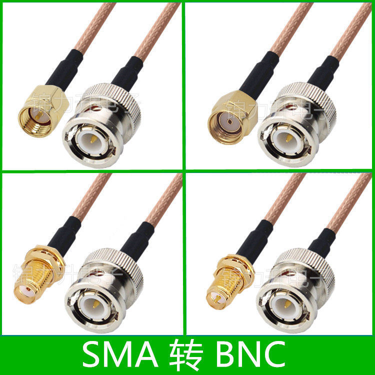 Cáp SMA Sang BNC Sang BNC SMA Nam Q9 Cáp Chuyển Đổi BNC Nam SMA Nữ Cáp Nối Dài BNC-J Nam Đến Nam