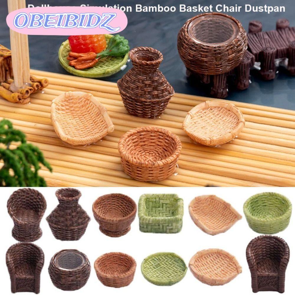OBEIBIDZ Nhà Búp Bê Nội Thất Thu Nhỏ Búp Bê Mini Phụ Kiện Nhà Búp Bê 3-4cm Trang Trí Mô Phỏng'