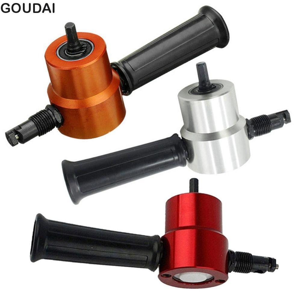GOUDAI Cắt Kim Loại Nibbler, Tấm Kim Loại Cắt Kim Loại Hai Đầu Nibbler, Máy Khoan Điện Hai Đầu Đính 