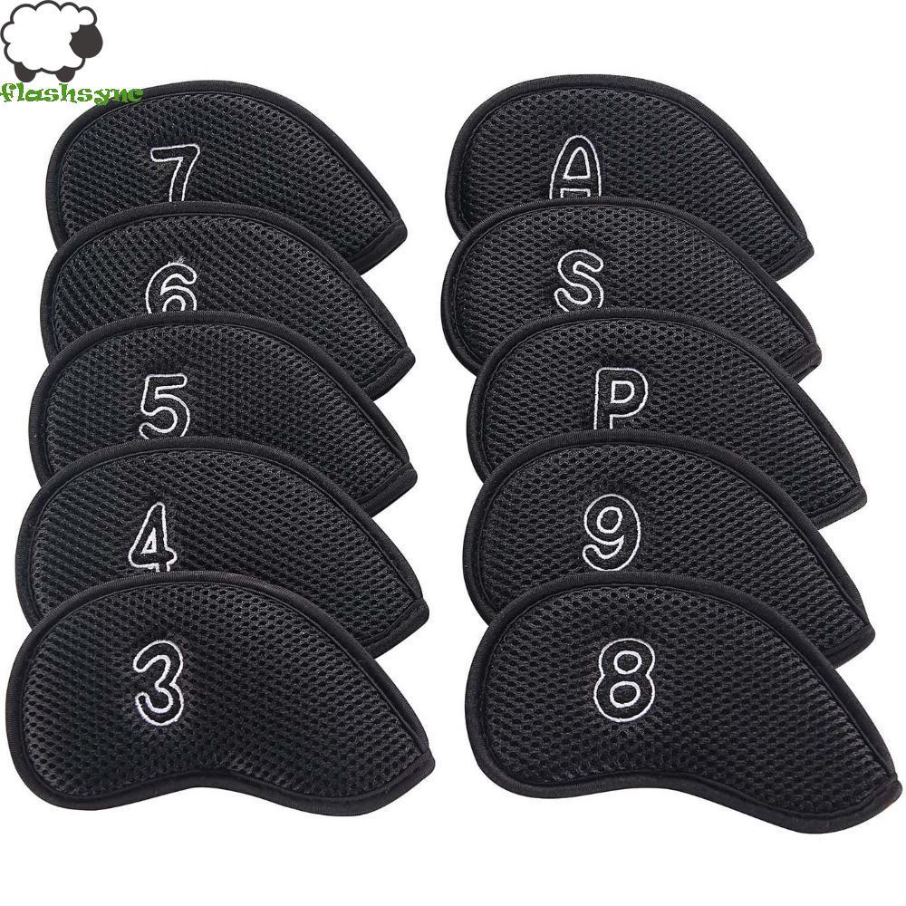 Vctitil VCTITIL Golf Headcovers Iron pole cover Vỏ bảo vệ bền Meshy 10 chiếc Neoprene 3,4,5,6,7,8,9,