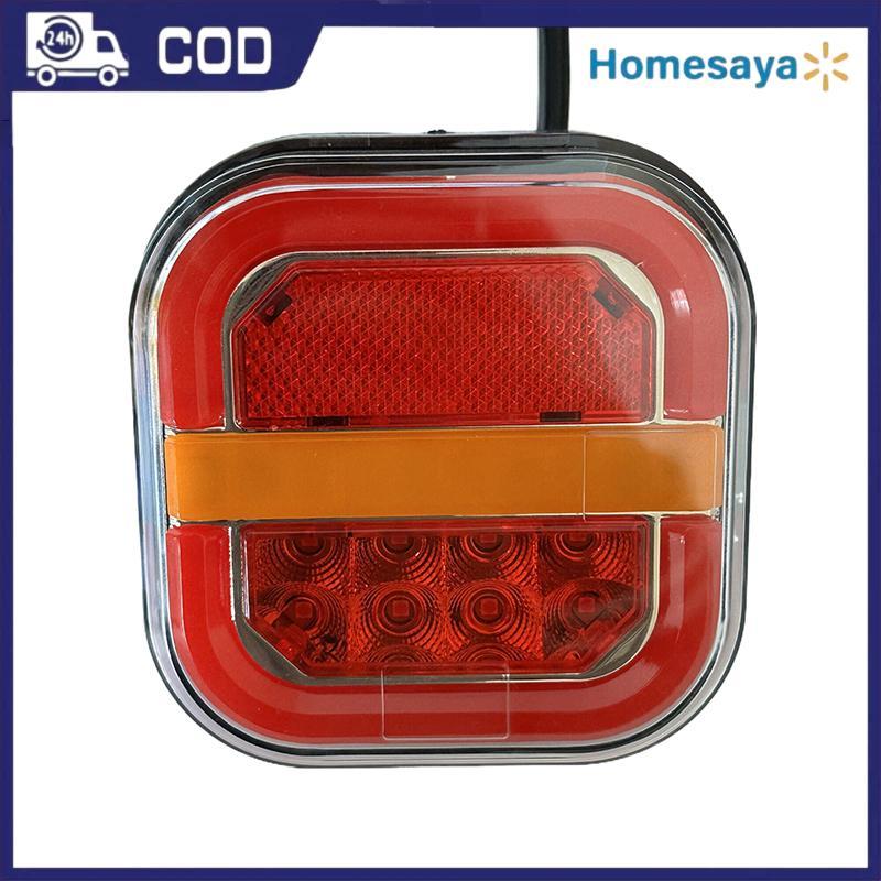 2pcs 4inch LED Đèn đuôi 12V 24V phía sau phanh tín hiệu lần lượt cho Trailer xe buýt Pickup COD