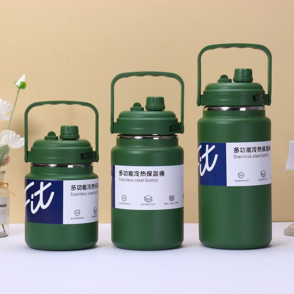 Bình giữ nhiệt và cốc giữ nhiệt bằng thép không gỉ với dung tích 1500ml, 2000ml, 2500ml.