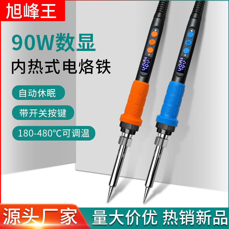 Sản phẩm mới 90W Đèn LED sưởi bên trong Màn hình kỹ thuật số Công cụ sửa chữa sắt hàn điện 909A với 