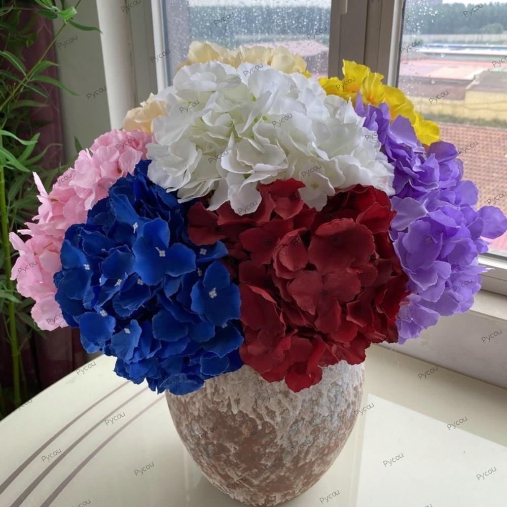 PYCOU Hoa cẩm tú cầu, Vải len thiết kế không lá Hoa nhân tạo, Lnternet Người nổi tiếng Size 45CM Năm