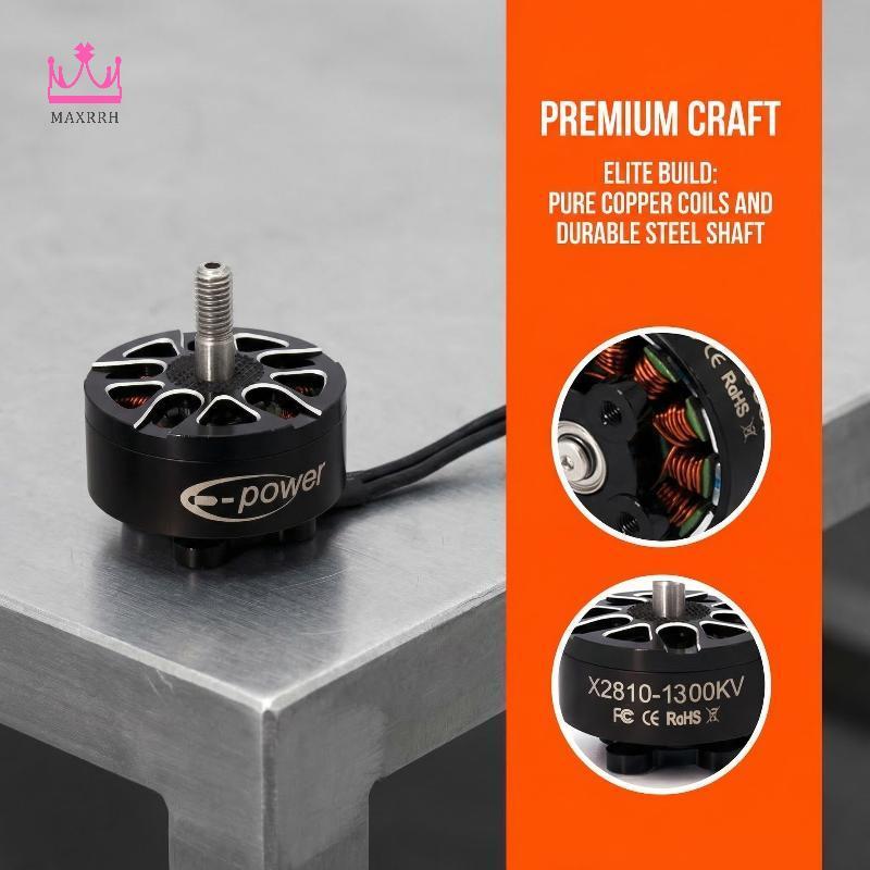 Maxrrh Không Chổi Than RC Motor X2810 1300KV Tốc Độ Cao Multitor Cho X Class Chụp Ảnh Trên Không Với