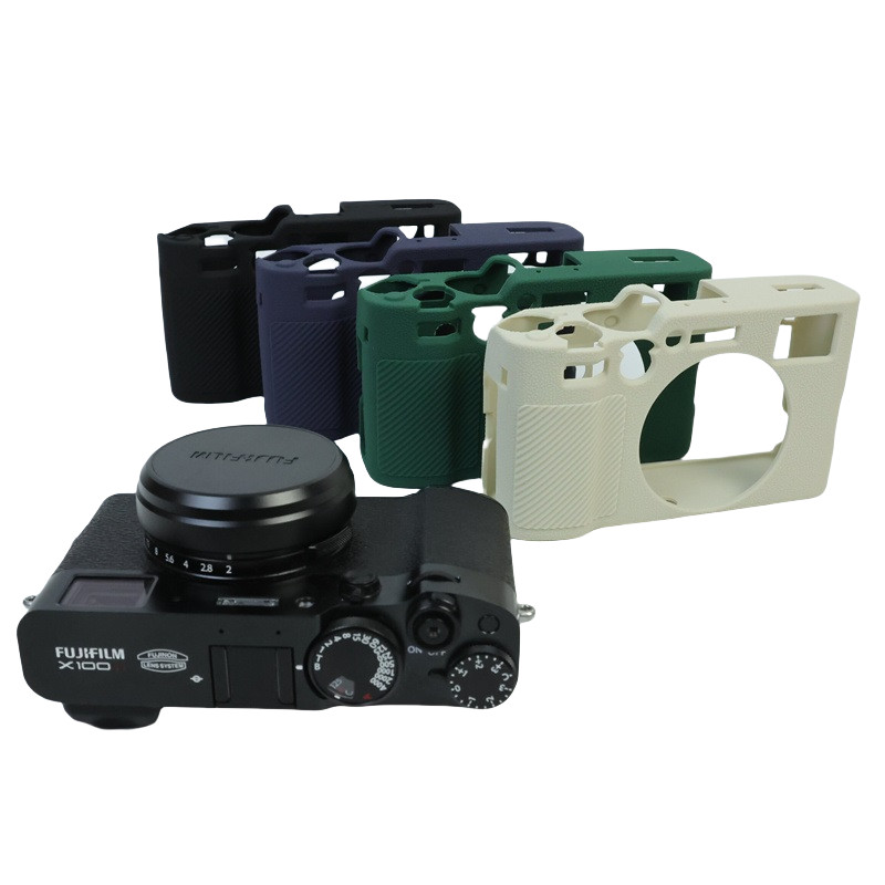 Thích hợp cho túi đựng máy ảnh Fuji x100vi x100 Vỏ bảo vệ silicon thế hệ thứ 6 x100vi Vỏ tay cầm dày