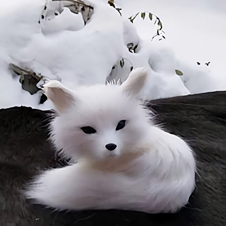 6xx Fox simulation desktop ornament, cute and preferred home decoration, creative office decor, nine