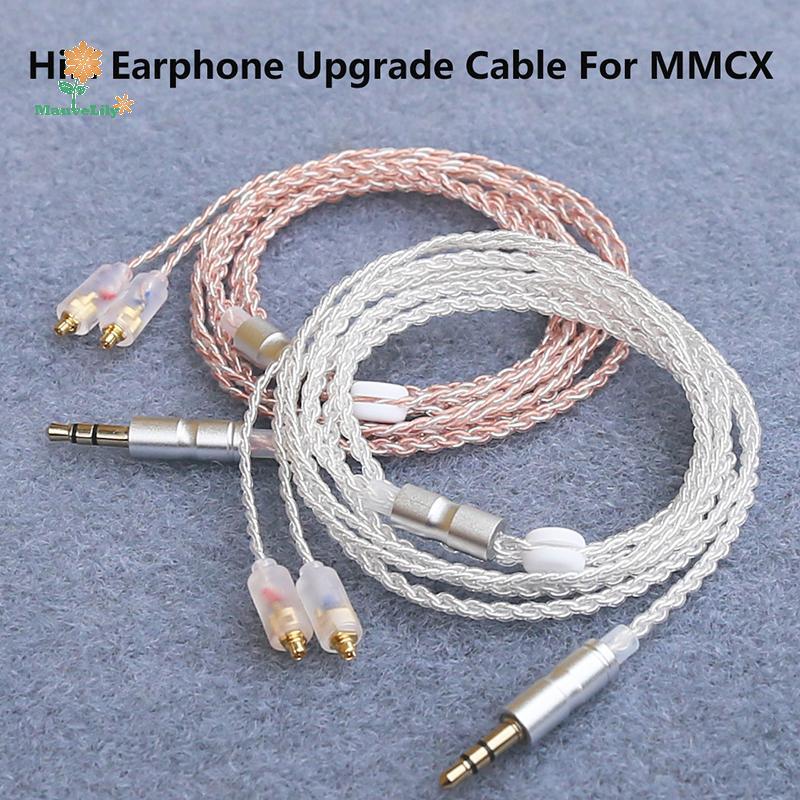 [LILY-T] Cáp nâng cấp tai nghe HiFi MMCX 3.5mm 1.2m Cáp lõi mạ bạc cho Sennheiser IE200 / IE300 / IE