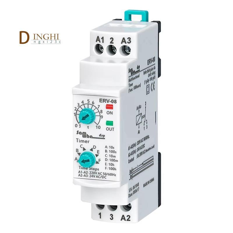 ERV-08 ERV-08 trên Rơle thời gian trễ có thể điều chỉnh điện tử (0,1Sec.-100 giờ) cho tất cả các khu