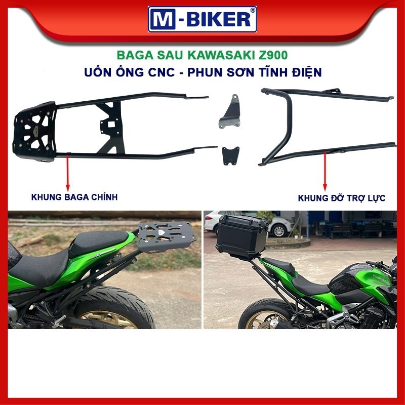 Baga Kawasaki Z900, Baga gắn thùng cho Kawasaki Z900, Cảng sau Z900 chính hãng MBIKER