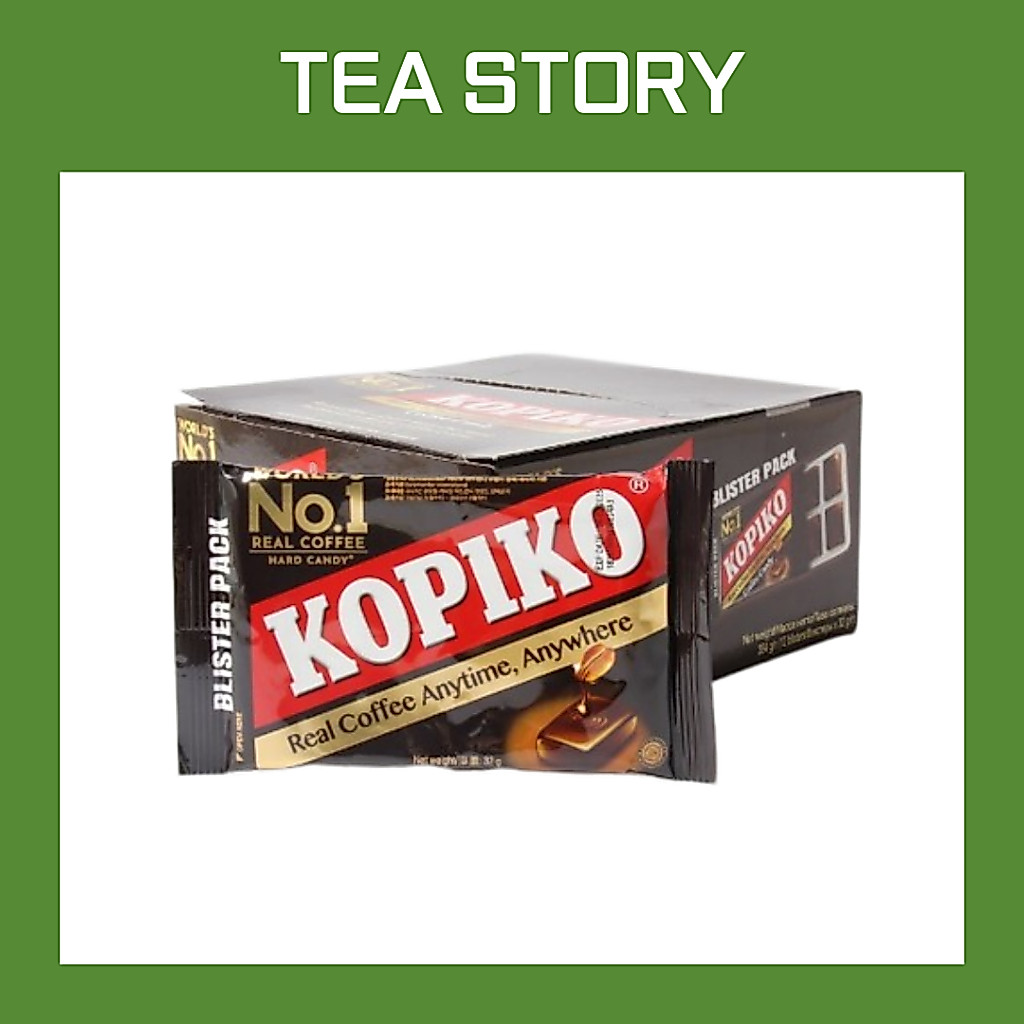 [KOPIKO] Gói vỉ kẹo cà phê không đường 32g (8 cái) 3 hương vị