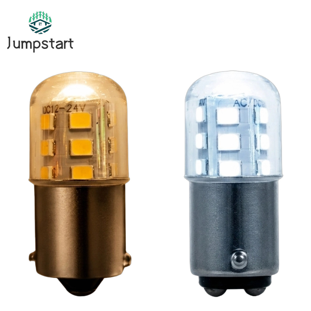 Bóng Đèn LED Jumpstart BA15D BA15S 3W Chất Lượng Cao 12V-24V Ánh Sáng Trắng 3000K Ánh Sáng Ấm 6000K