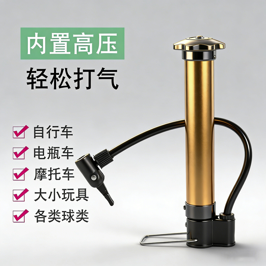 Xe Đạp Áp Lực Cao Di Động Mini Bóng Rổ Bơm Pin Xe Đạp Điện Xe Đạp Xe Máy Bơm Bóng Rổ