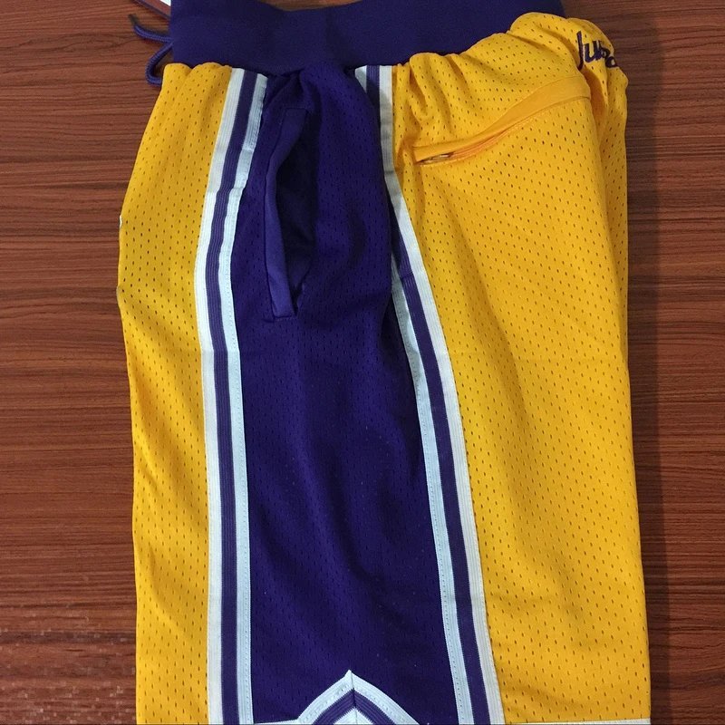 Lakers James Lakers Cùng Phong Cách Quần Short Thêu Rời Kích Thước Lớn Thoáng Khí Hip Hop Retro Bóng