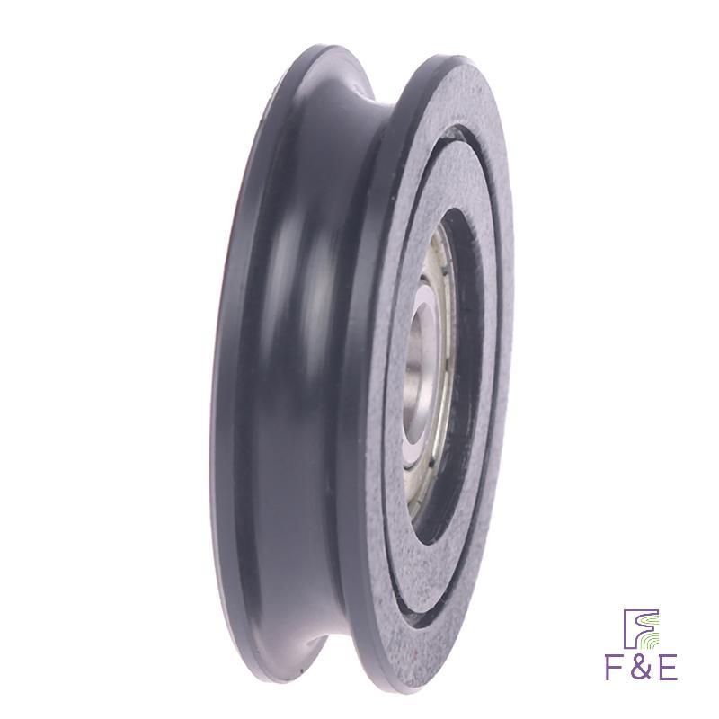F & E Delrin POM 8x40x10MM U Loại Rãnh Bi Bánh Xe Ròng Rọc Con Lăn 608ZZ Delrin Bánh Xe Mới