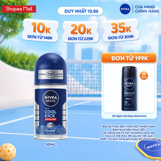 Lăn ngăn mùi nivea men cool kick mát lạnh - thơm năng động - 82886