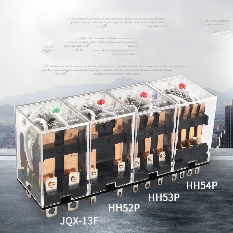Hoàn toàn mới HH52P MY2N JZX HH53P HH54P JQX-13 Rơle trung gian nhỏ 8 chân 11 chân 14 chân