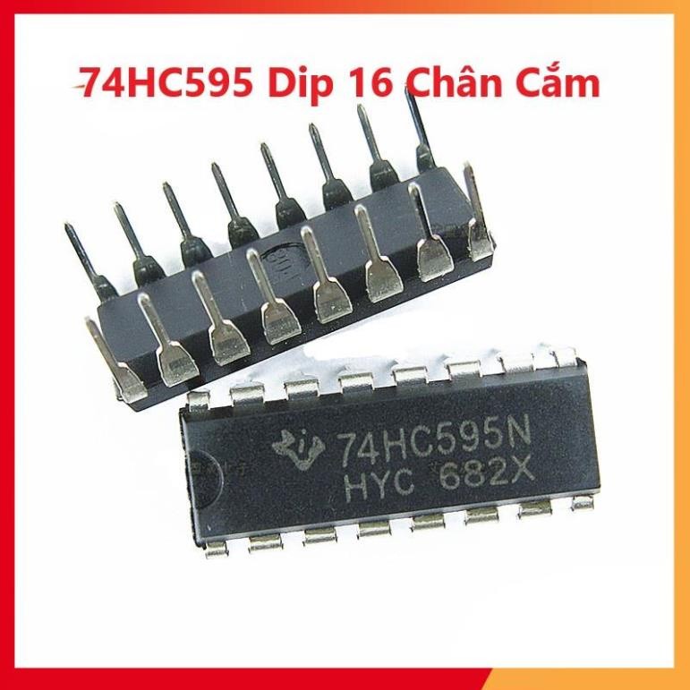 74HC595 Dip 16 Chân Cắm HC595 74595