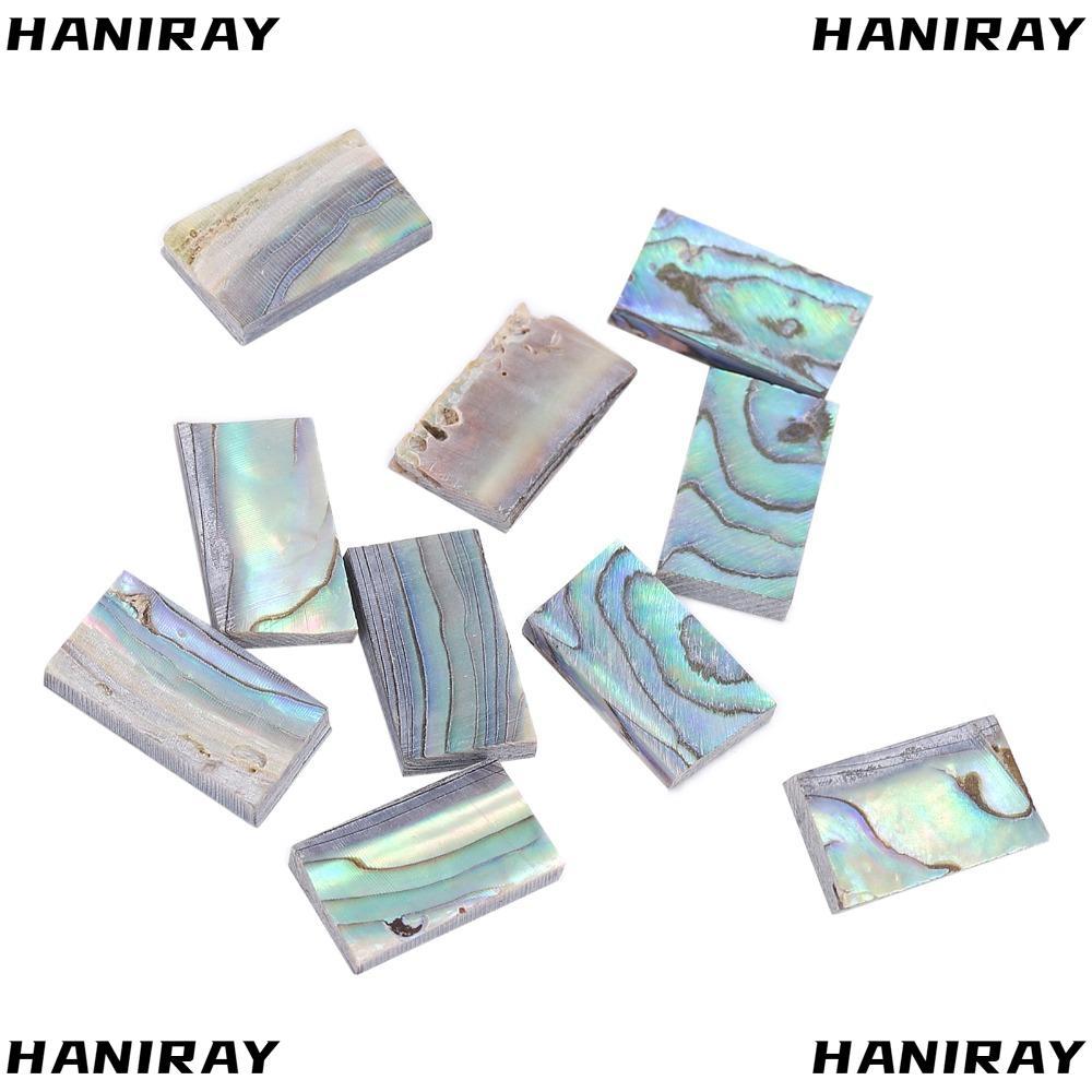 HANIRAY ​10 Cái Vỏ bào ngư Inlay​, ​Đầy màu sắc ​Đàn Guitar Fretboard Decoratio ​Chất liệu đàn Guita