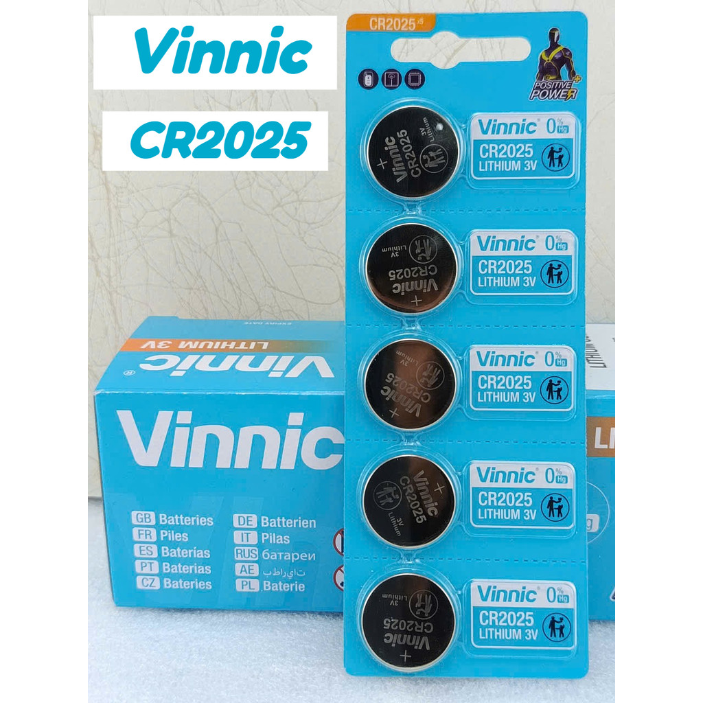 Pin Vinnic CR2025 3V Lithium Chính Hãng - Pin Remote, Pin Đồng Hồ, Pin Cmos, Pin Cúc Áo