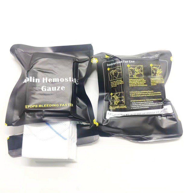Sơ Cứu Gạc Băng kaolin Khẩn Cấp kaolin Nén Vỏ Polysaccharide gạctccc Huyết Tĩnh Ngoài Trời JW65