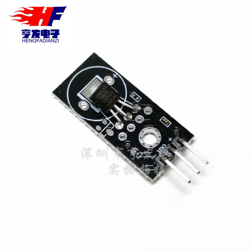 Mô-đun DS18B20 Thanh cái đơn kỹ thuật số 18B20 Cảm biến nhiệt độ Khối xây dựng điện tử