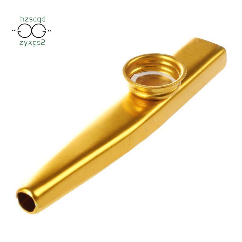 Kim Loại Kazoo Sáo Miệng Nhạc Cụ Harmonica Thiết Thực Vàng