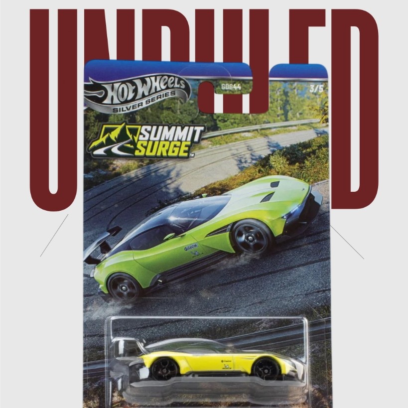 Xe Mô Hình Hot Wheels 1:64 Aston Martin Vulcan | Summit Surge (Silver Series)