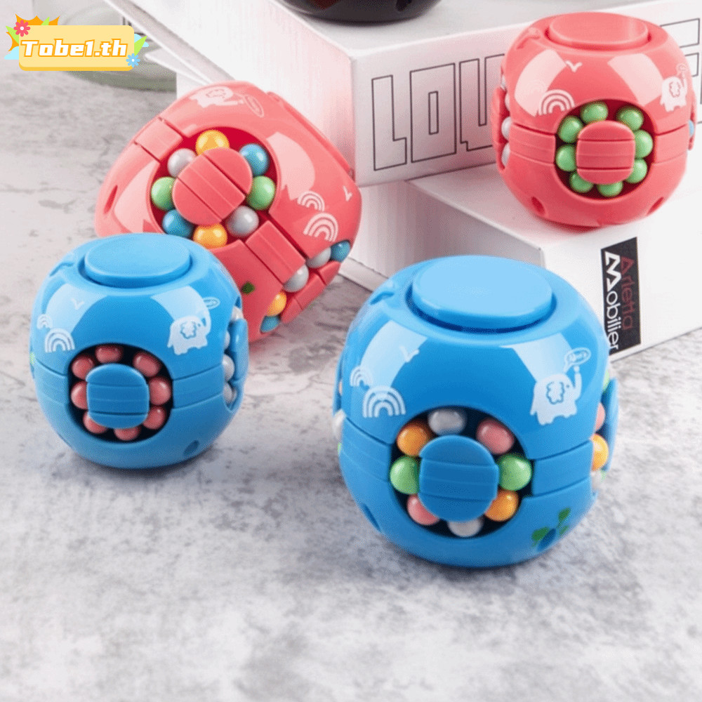 TOBE1 Magic Bean Cube Spinner, Nhựa Ngón Tay Con Quay Con Quay Bóng, Vui Nhộn Xoay Bóng Ngón Tay Spi
