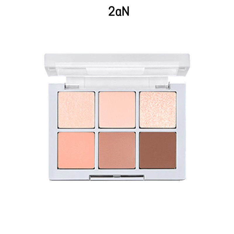 Bảng phấn mắt 2aN Phấn mắt Độ bão hòa thấp Bột ngọc trai Màu đất nâu Bột đa năng hàng ngày Bảng phấn