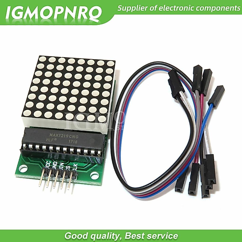 MAX7219 Dot Led Matrix Module Led Matrix Controller MCU Control LED Display Module 8 * 8 Cho Arduino