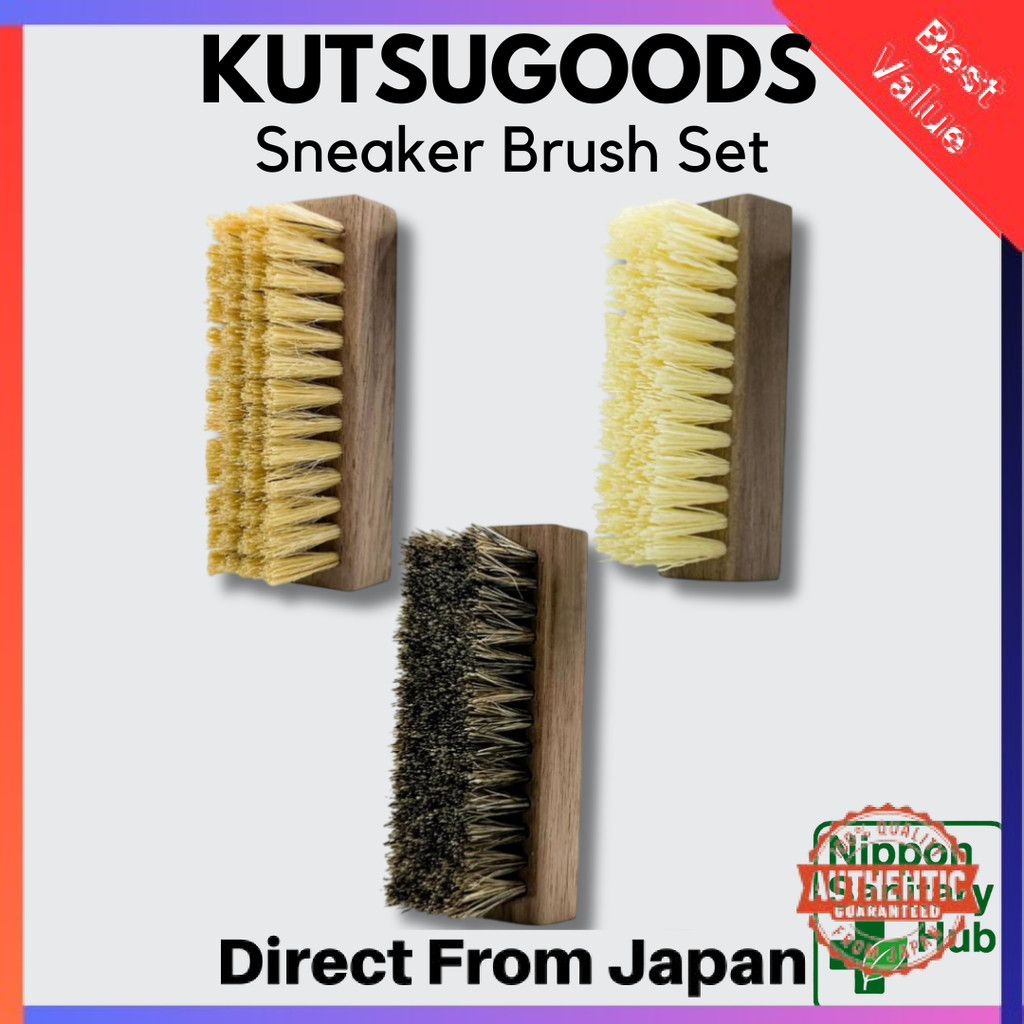 Sneaker Cleaning Brush Set Pig Hair Horse Hair PP Brushes Japan