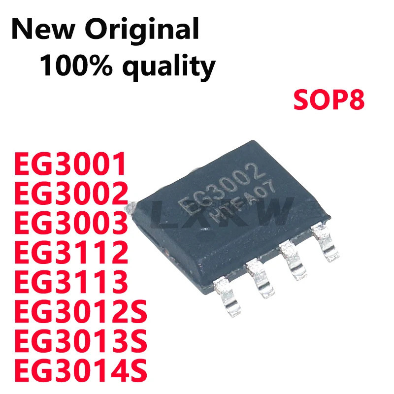 5 / Chiếc Mới Chính Hãng EG3001 EG3002 EG3003 EG3112 EG3113 EG3012S EG3014S SOP8 MOSFET chip điều kh