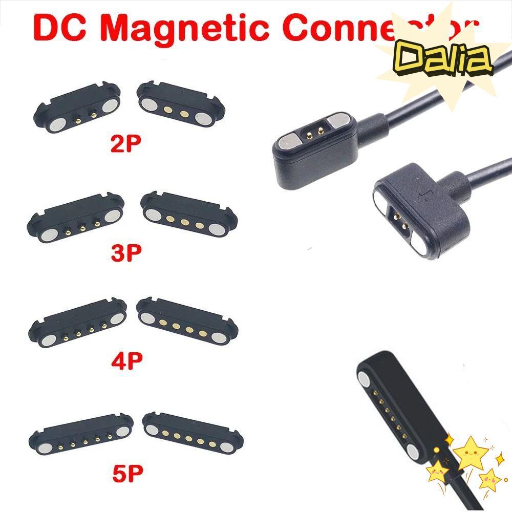 Đầu nối Pin Pogo từ tính DALIA DC, Đầu nối từ tính 2Pin 3Pin 4Pin 5Pin 2A Pogopin, Đầu nối tiếp xúc 