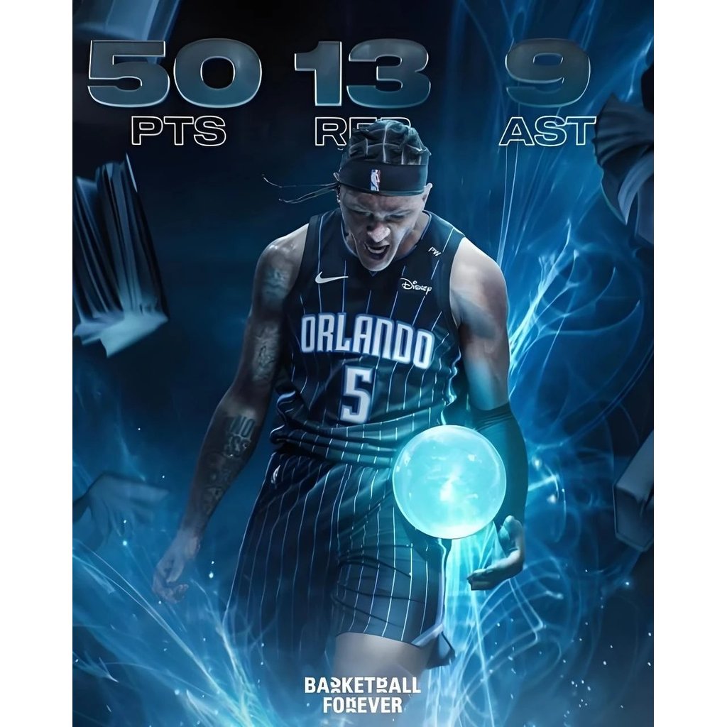 Paolo Banchero (Paolo Banchero) Số. 5 Jersey NBA League Magic Team Hot Pressed Jersey Đồng bộ ánh sá