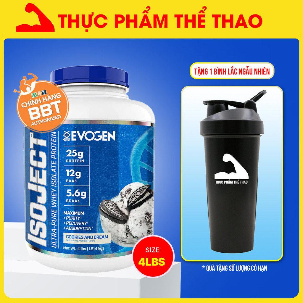 Sữa Tăng Cơ Evogen Whey Protein IsoJect - Thương Hiệu Evogen USA - Chính Hãng BBT