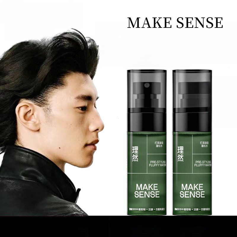 LIRAN MAKE SENSE Fluffy Water Tạo Kiểu Tóc Xịt Không Giặt Tóc Khô Xịt Tóc Bùn Đế Người lười Hình Dạn