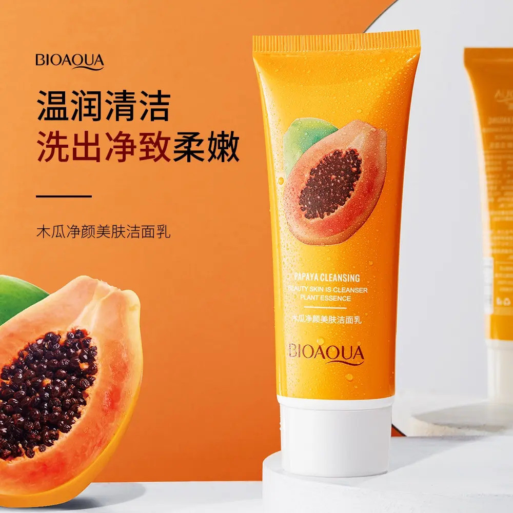 Sữa rửa mặt làm sạch da BIOAQUA Papaya Extract 100g