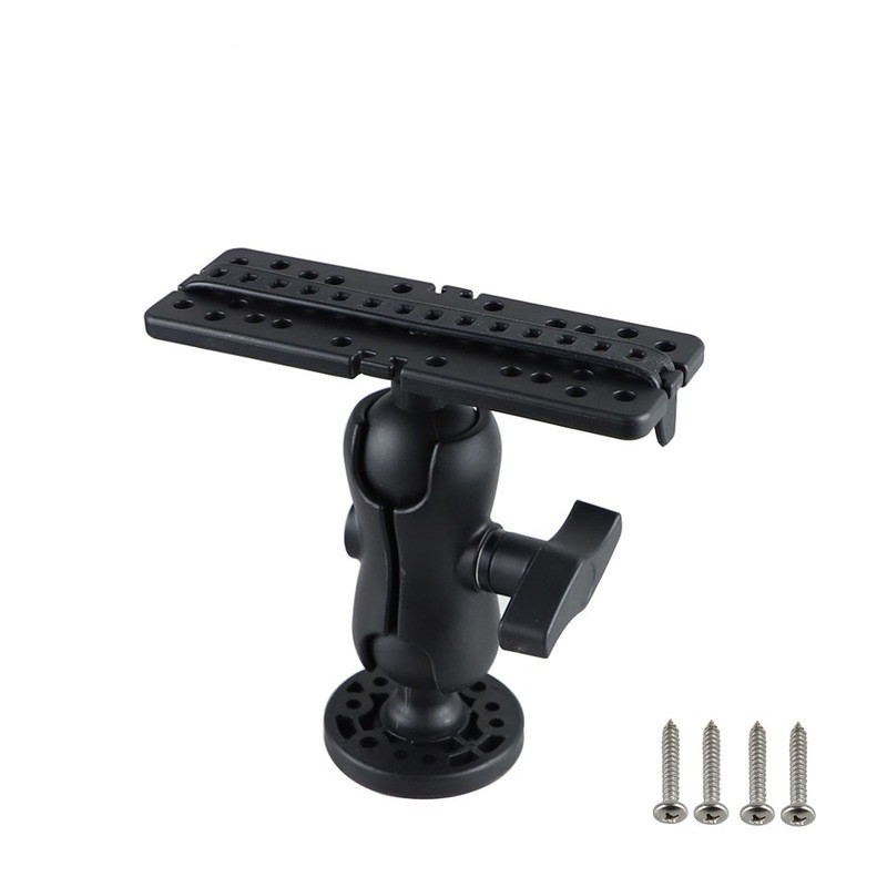 Yach Fish Finder Bracket Fish Finder GPS Bracket Pre-Mounting Board Xoay 360 Độ Fish Finder Giá Đỡ C