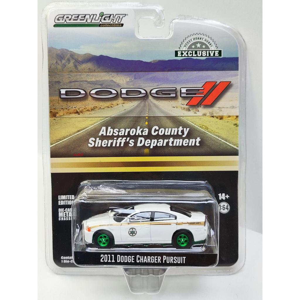 Đèn xanh 1: 64 2011 Dodge Charger Chase-Absaroka County Sheriff 's Department Green Machine