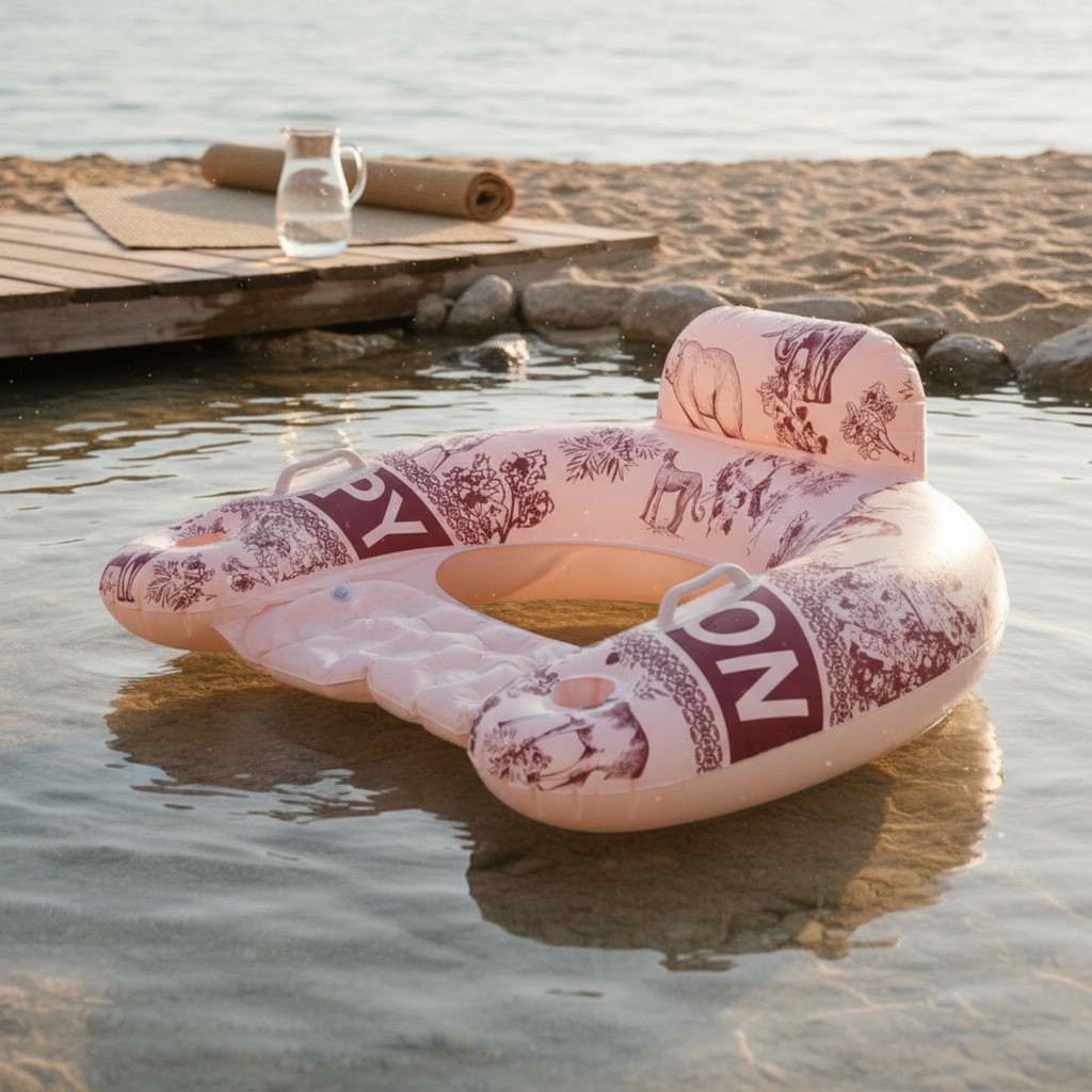 Phòng chờ bơm hơi Lounger Lớn lên Tựa lưng Bể bơi Lounger Recliner Lounger Sinh vật In hồ bơi Reclin