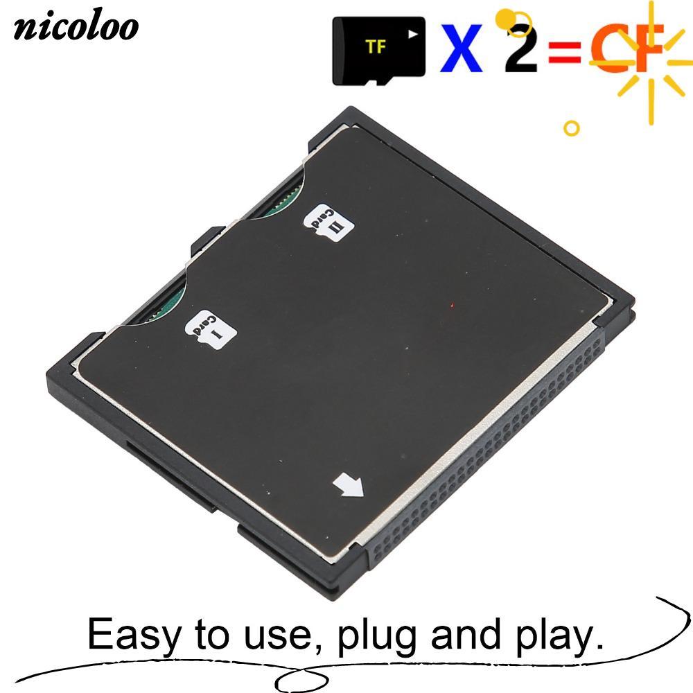 Thẻ nhớ NICOLOO / Thẻ lưu trữ vi mô, Bộ chuyển đổi Micro SD TF sang CF XC sang CF, Bộ chuyển đổi thẻ