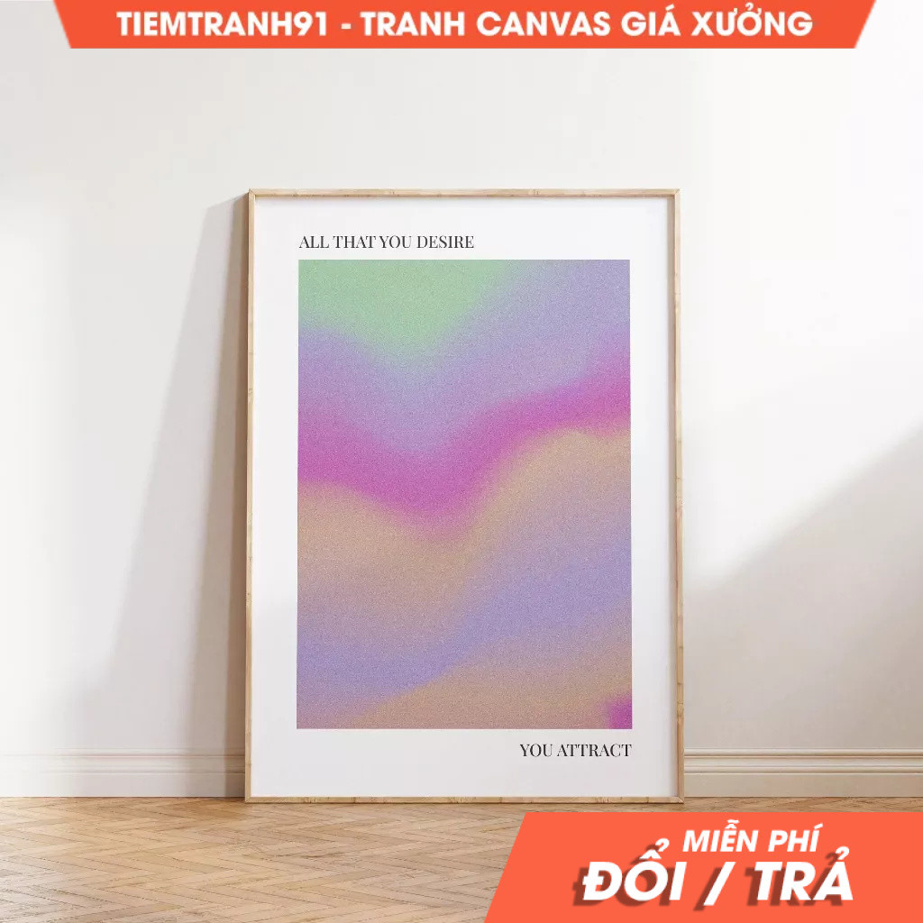 Tranh treo tường, Aura Poster, Spiritual Wall Art, Gradient, Angel Numbers, Affirmation Wall Art. (1