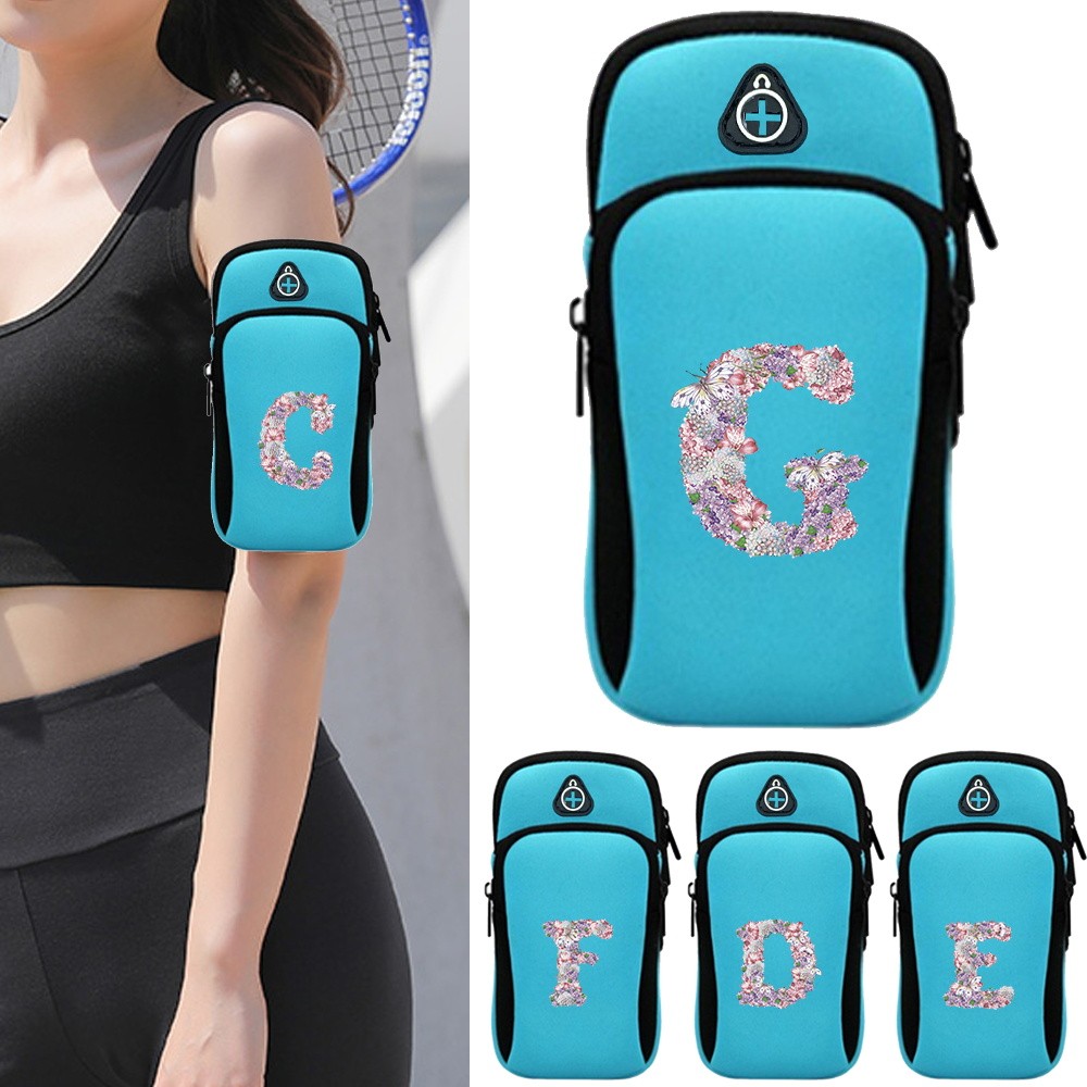 Running Mobile Phone Arm Bag Universal Armband Bag Rose Flower Series Unisex  Jogging Smartphone Hol