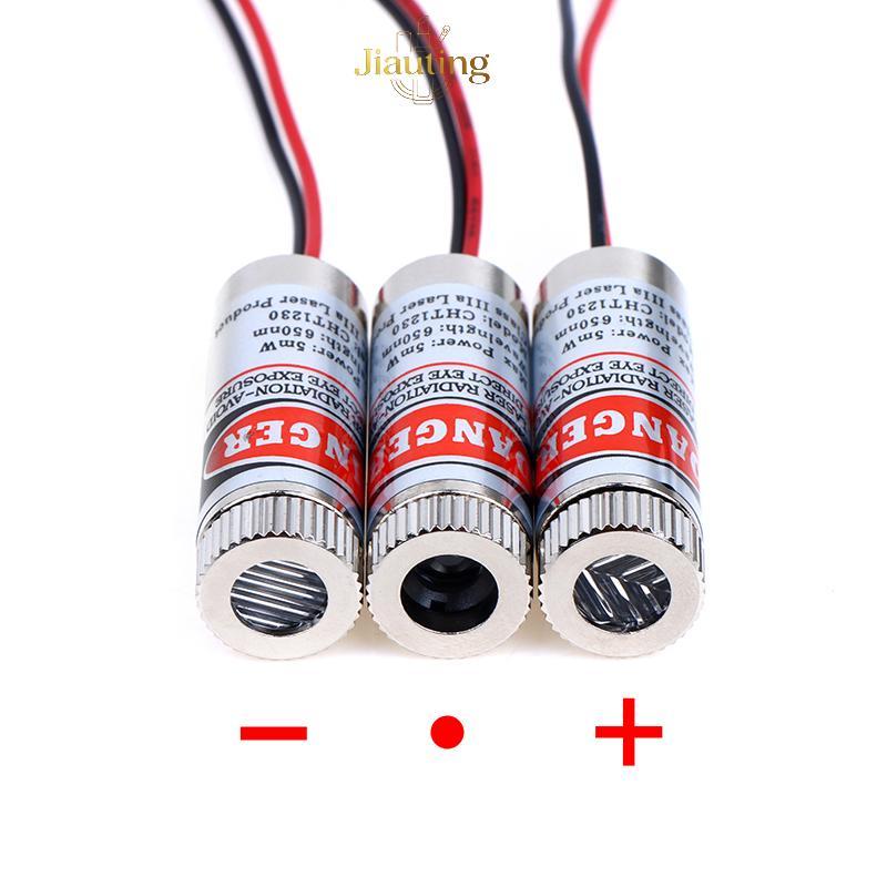 Jiauting 650nm 5mW Red Point / Line / Cross Laser Module Đầu Laser Ống Laser 3v-5v Đầu Laser chấm đư