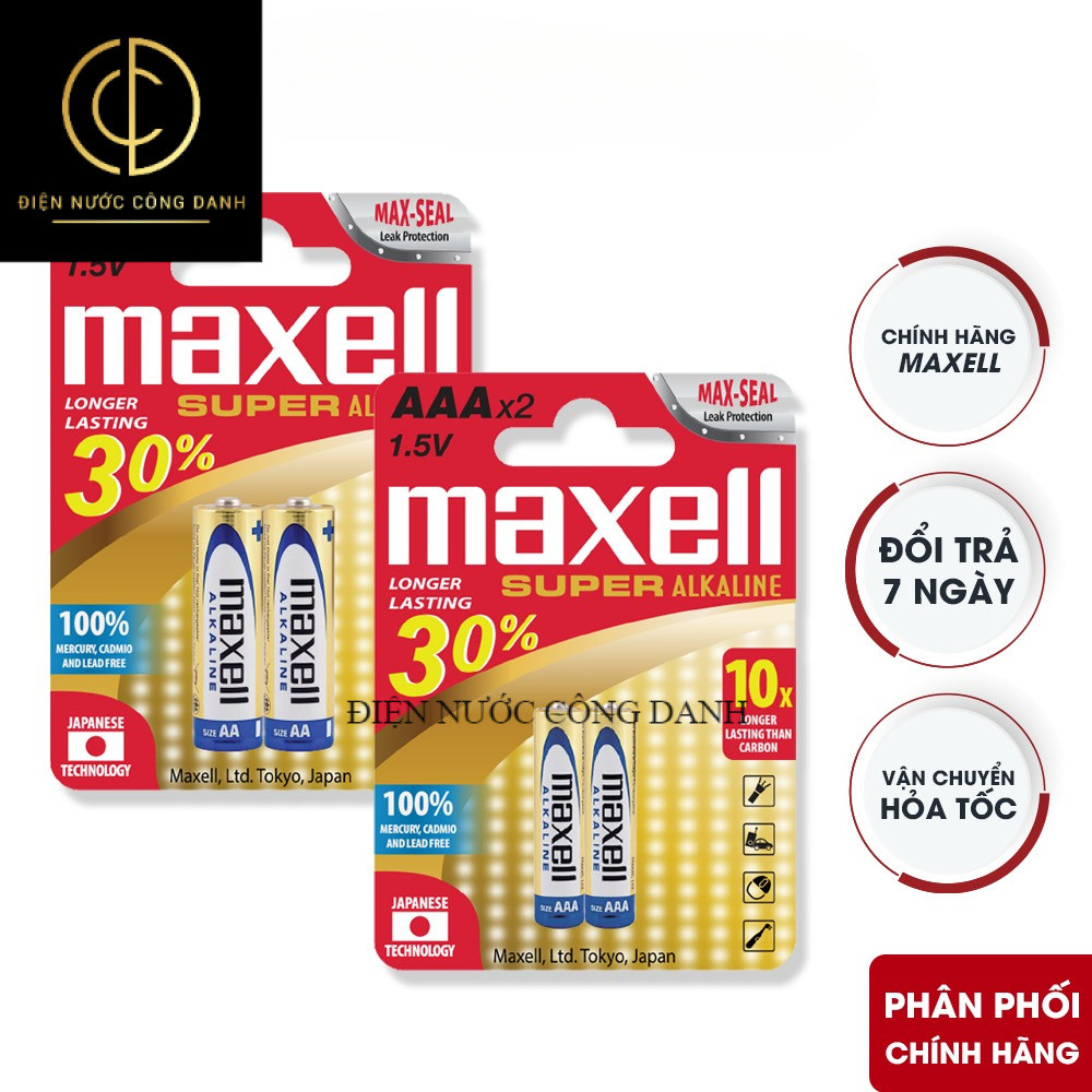 Pin Maxell Alkaline AA / AAA ( LR6 / LR03) - Hàng Chính Hãng