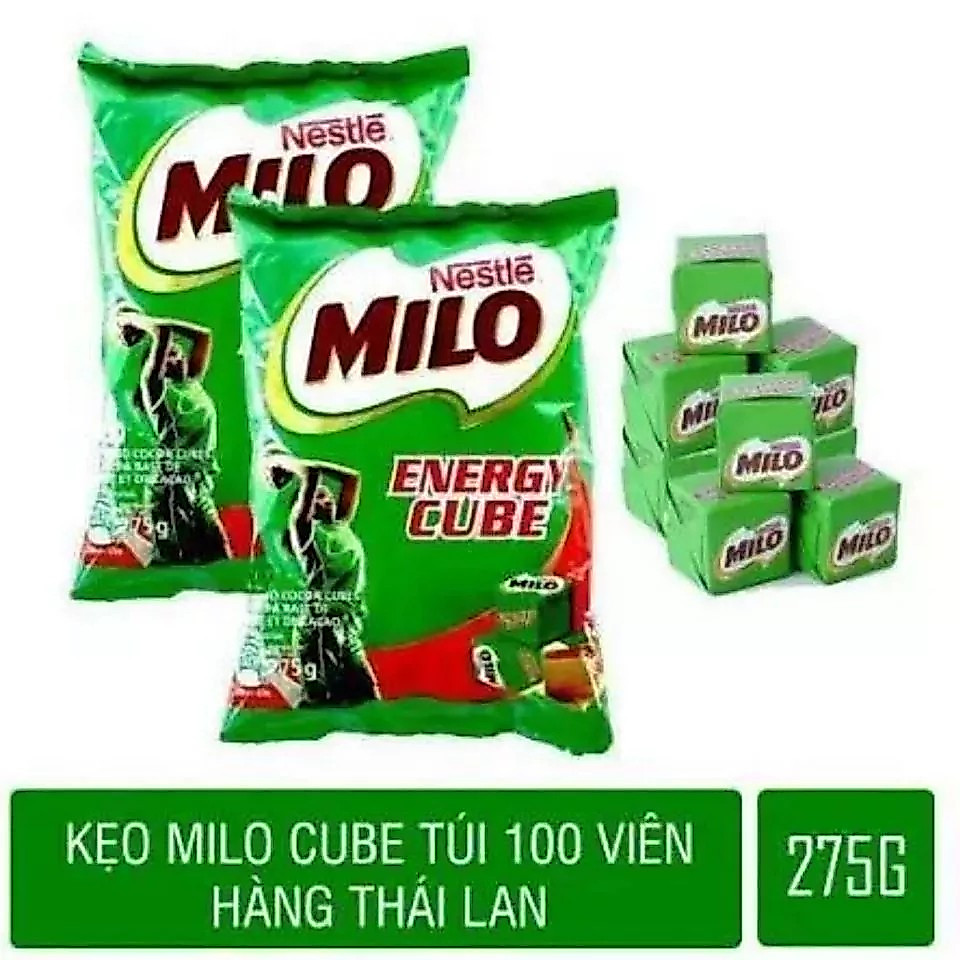 Kẹo Milo CuBe CHÍNH HÃNG Thái Lan - Kẹo Milo Energy Cacao Siêu Ngon, MILO CUBE NESTLE.